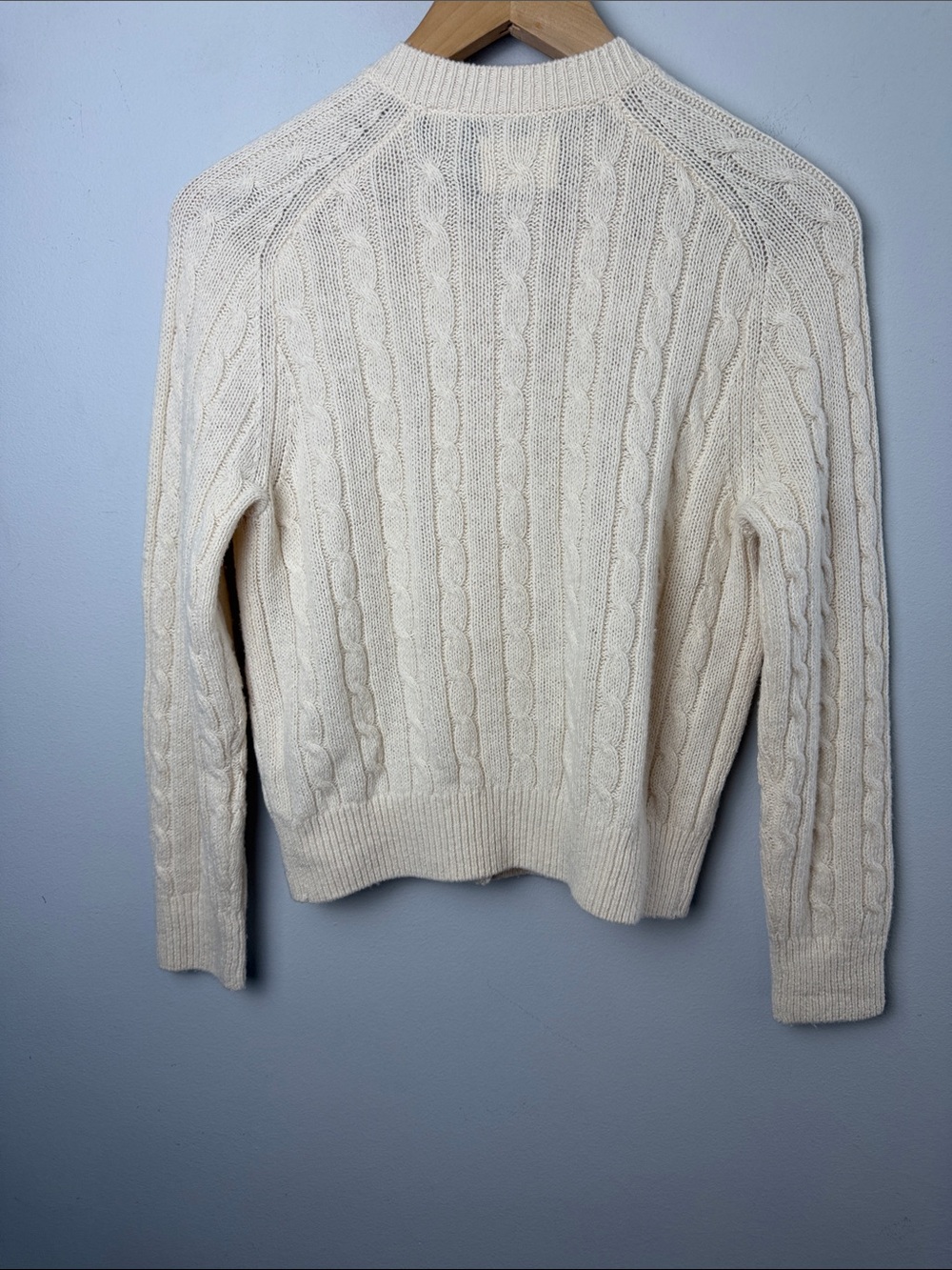 Doen Penrose Cardigan in Sea Salt Wool Linen Cotton XS Minimalist Clean Beauty - Picture 12 of 16